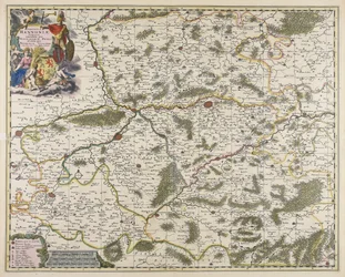 Karte der Grafschaft Hennegau